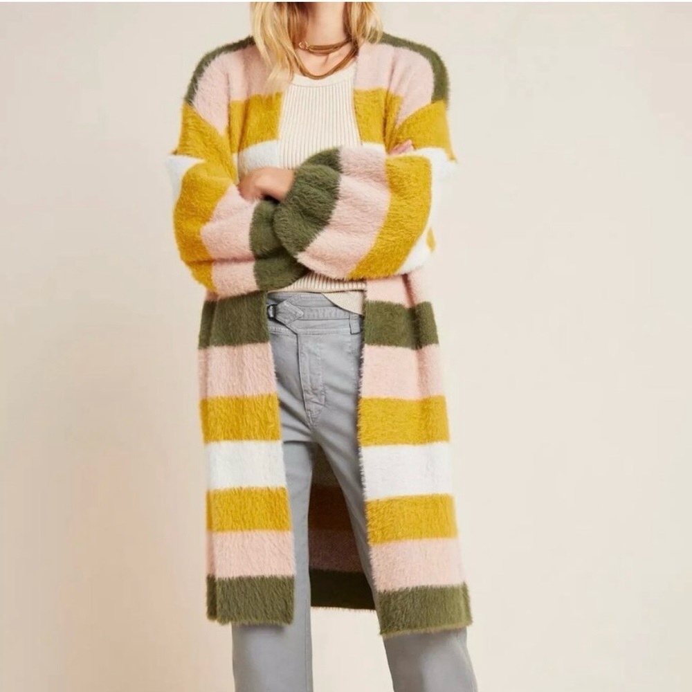 Anthropologie Do Everything In Love Sweater Long Cardigan One Size S/M/L